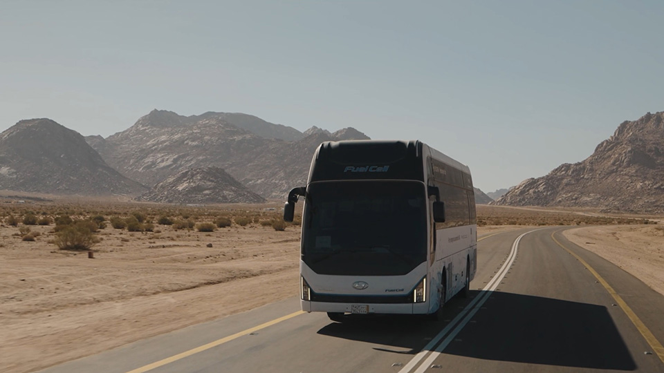 Hyundai Motor Group, in partnership with Enowa, successfully completed a trial to test hydrogen mobility in NEOM. 