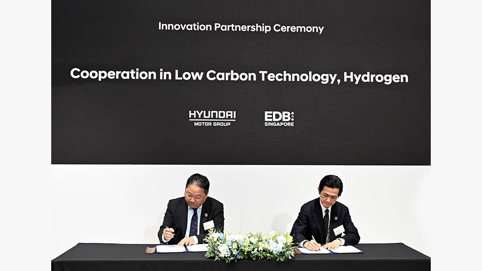 Hyundai Motor Group has signed a MOU with Singapore’s EDB to collaborate on low-carbon technologies, including hydrogen