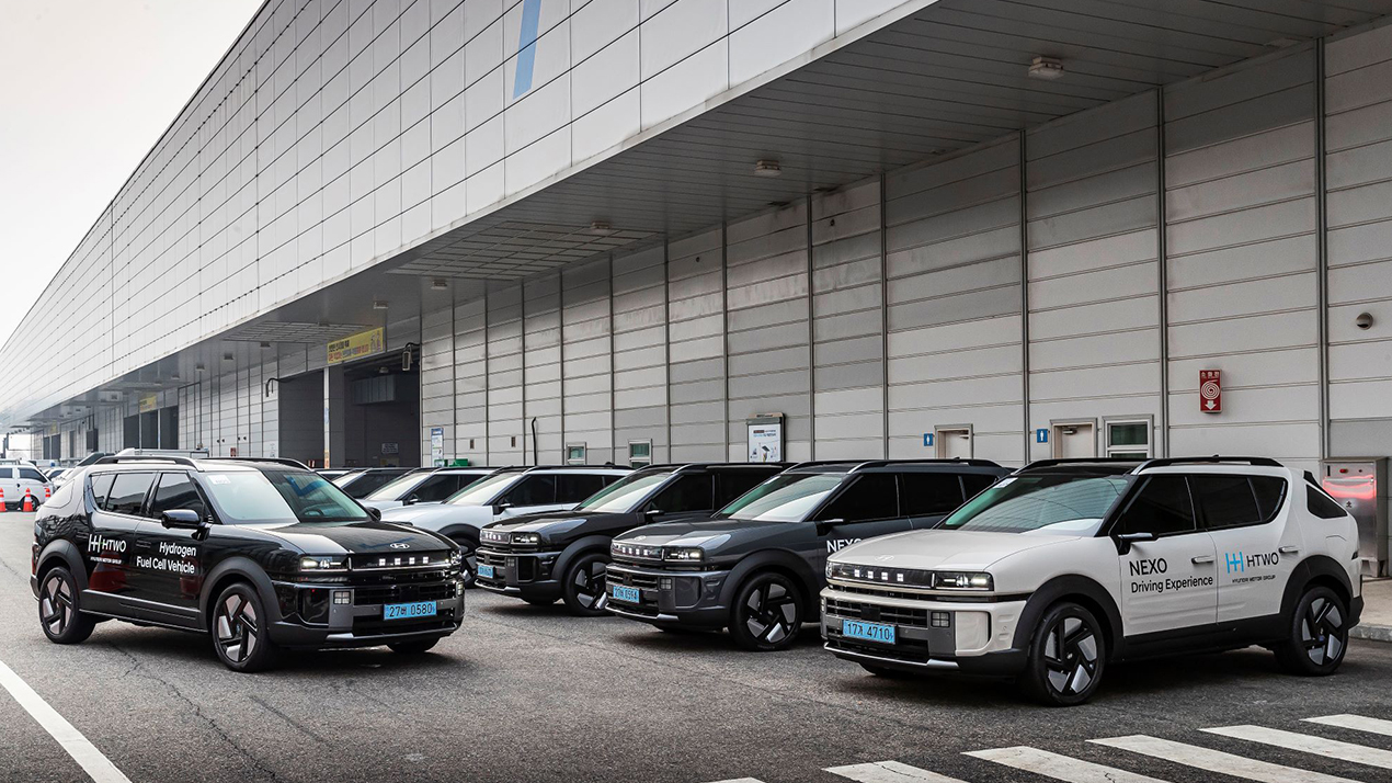 현대자동차그룹은 그룹 7개사와 함께 수소 브랜드 HTWO 중심으로 밸류체인 전반에 걸친 수소 기술 및 역량 선보였다. 