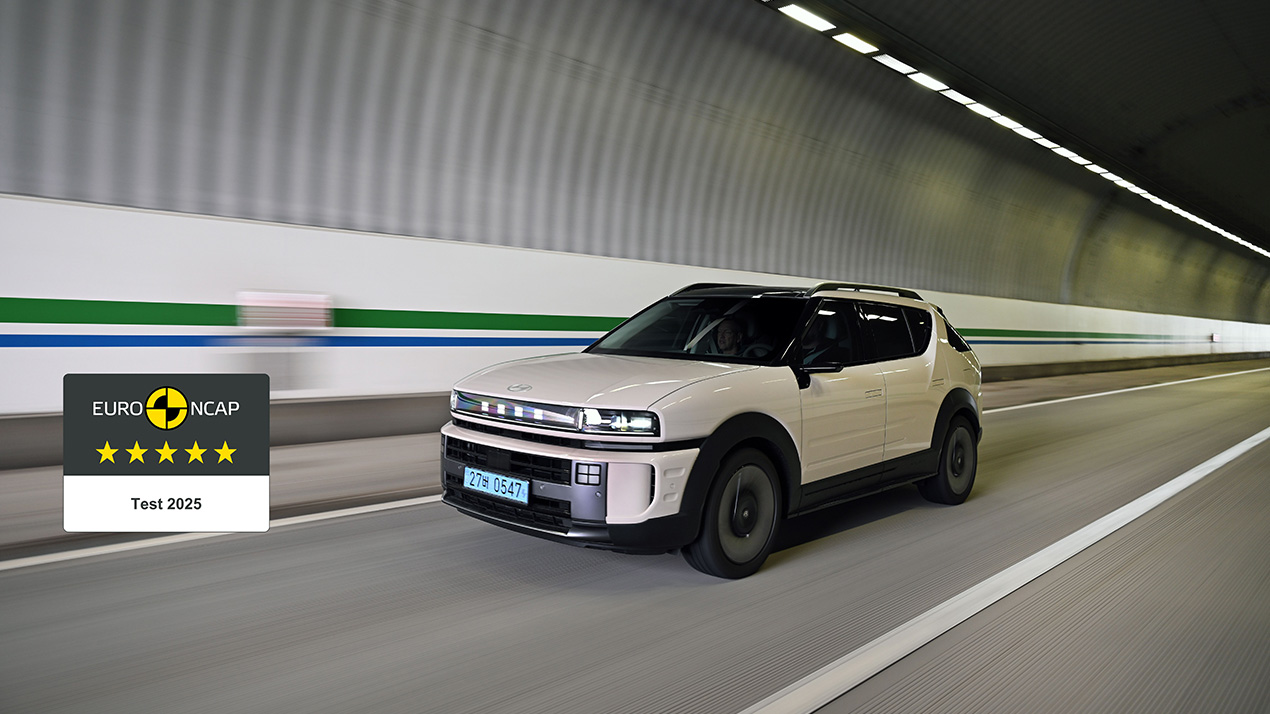 Hyundai’s the all-new NEXO, a next-generation hydrogen fuel-cell electric SUV, earns top scores across all major safety categories