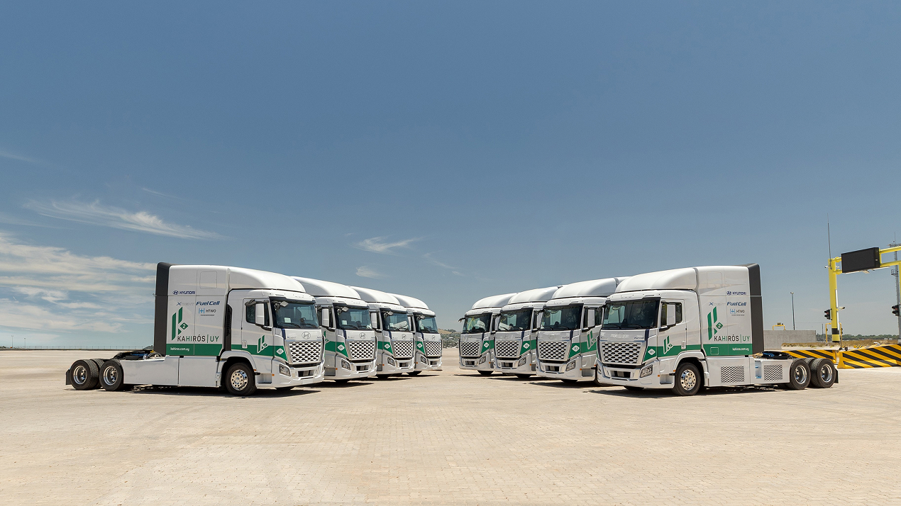 Hyundai Motor Company’s XCIENT Fuel Cell Class‑8 trucks, known for their strong capability in long‑haul operations and heavy‑load transportation, will be deployed to help decarbonize freight logistics in Uruguay.
