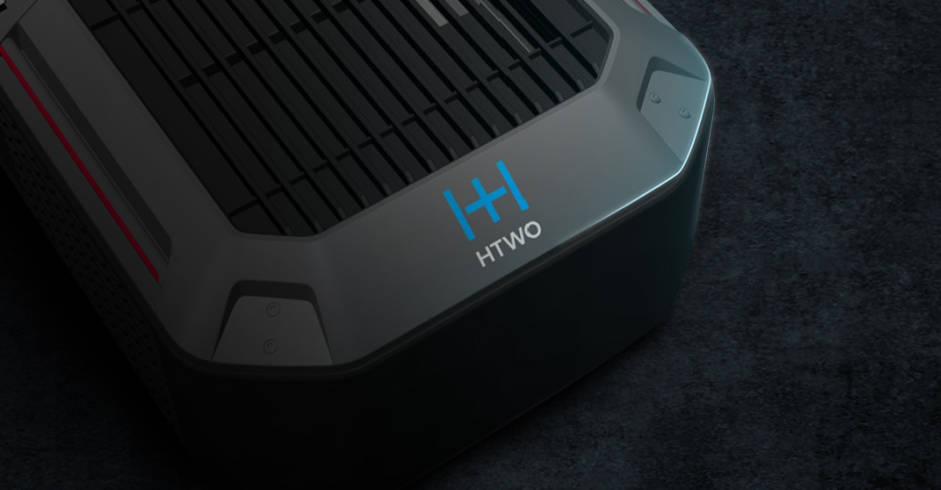 Hyundai Motor's hydrogen fuel cell system brand HTWO's Mobile hydrogen generator