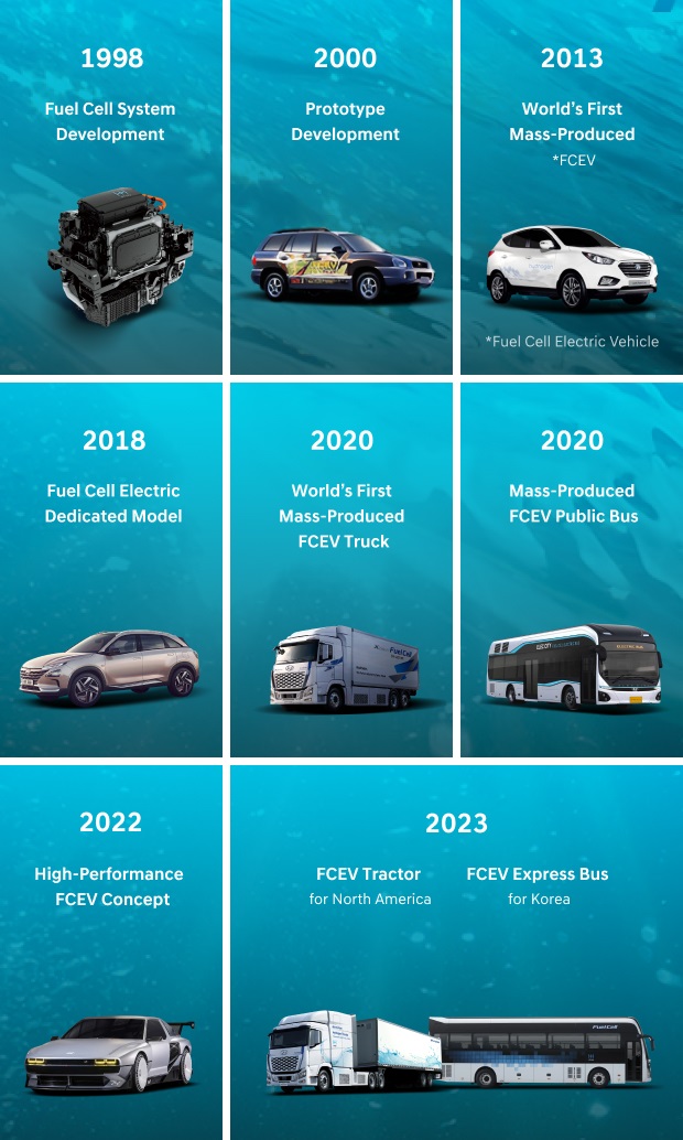 30 years of hydrogen fuel cell research and development