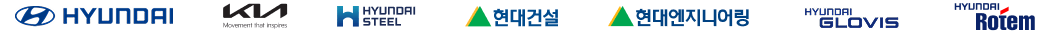 현대자동차그룹은 그룹사 7곳 - 현대자동차, 기아, 현대제철, 현대건설, 현대엔지니어링, 현대글로비스, 현대로템 - 과 함께 HTWO의 다양한 수소 기술과 사업을 선보인다.